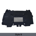 For Jeep Wrangler JK 2007~2017 Front Hood Engine Heat ulation Pad Cotton Cover Thermal Soundproof Fireproof Car Accessories Style B gray