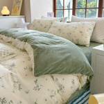 100% puuvill pluss piimakiud Voodipesukomplekt, mis sisaldab neljaosalist voodipesu (talvine tekkikott ja lina) D150x200