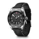 [UUS] Victorinox Swiss Army Heritage Meeste K&auml;ekell 242044, Must T&auml;hik & Nahkrihm, Safiirklaas, 100M Veekindel, &Scaron;veitsi Tootmine, T&auml;iesti Uus black