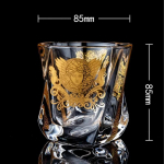 Creative Crystal Whisky klaas Kuldse peaga mitmeotstarbeline veeklaas M