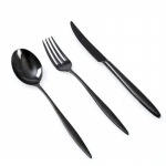 Must s&ouml;&ouml;giriistad Set B (spoon, fork, knife) (+18,000 won)