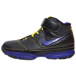 Nike Zoom Kobe 2 Soft And Comfortable Slip Resistant Abrasion Resistant Mid top Vintage Basketball Shoes Men's Black 316022-051 42.5