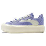 Li Ning Cream Puff Platform Slip Resistant Low top Casual Shoes Women's Purple White AZGT026-8 37 beige