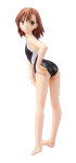 Kotobukiya A Certain Scientific Railgun Misaka Mikoto Tokiwadai Keskkool Ujumistrikoo Anime M&otilde;&otilde;tkavaga T&auml;ielik Kuju Komiks Dengeki Daioh Versioon. 1/8 sinine