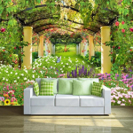 Pastoraalne fototapeet Aia&otilde;is 3D seinamaal Restorani Kohviku Elutoa Taustasein Seinamaalid 200 cm(W) x 140 cm(H)