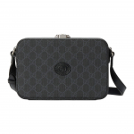 Gucci Interlocking Double G Ovaalne Silt Reguleeritav &Otilde;larihm L&otilde;uend ja Nahk Messenger Bag Meeste Messenger Bag Must 724717-92TCN-1000 Basic Set (Bag+Dust Bag)