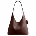 Coach Brooklyn 28 Kuldne Logo Prindiga Magnetilise Kl&otilde;pskinnitusega Krokodillimustriga Nahast Hobo Kott Naiste k&auml;ekotid Pruun CU068-B4MPL Basic Set (Bag+Dust Bag)