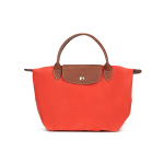 Longchamp Le Pliage Original Kuldne Nupp Tr&uuml;kitud Logo Taaskasutatud L&otilde;uend Pelmeen K&auml;ekott V&auml;ikesed Naiste k&auml;ekotid Tomati-punane 1621089P94 Basic Set (Bag)