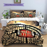 Sunderland Football Club logoMuster Voodipesu, Tekikomplekt Tekikate Padjap&uuml;&uuml;r Kodu S&uuml;nnip&auml;evakingitus (1 * tekikott + 2 * padjap&uuml;&uuml;ri, ilma s&uuml;damikuta) 135x200cm