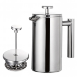 350ml/800ml/1000ml kohvimasina pott French Press kohvimasin roostevabast terasest kahekordse seinaga isoleeritud kohvimasina pott 350ml