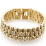 Hiphop 18MM Lai Kellarihm Kett K&auml;el K&auml;ev&otilde;ru Meestele Kuldne V&auml;rv Roostevaba Teras Ehted V&otilde;lu K&auml;ev&otilde;rud Naised Daamid 18CM kuld