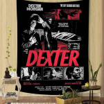 Dexter Postri Ameerika Klassikaline &Otilde;udus-TV-saade Rippuv Boheemlaslik Seinavaip Rippuv Taroti Hipsteri Seinakatted &Uuml;hiselamu Jaapani Seinavaip 150x100cm(60x40in)