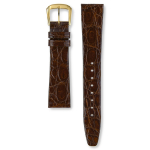 Seiko Kella Asendus Ehtne K&uuml;lg Alligaatoril&otilde;ikega K&otilde;rva Laius Pandla Laius K&uuml;lg Alligaator Tume DA62 [Seiko Kella] Rihm, Osa, Nahk, T&uuml;kk, 17mm, tumepruun v&auml;rv