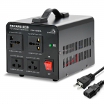 LVYUAN 1500W Pinge muundur &Uuml;ksik &Uuml;hildub 220V Type A Toitega Reisi VT-JP1500VA T&otilde;ste-/Langetustrafo, Kahekordne Kasutus (100V/220V), Faas, must