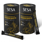 Sesa Himaalaja Shilajit Power Shots Pakk 2 x 30 pulka 400 mg Orgaanilise Meega Fulvohappe P&auml;evase Energiaga Kotikesed Topeltpakk