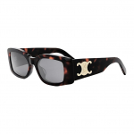 CELINE ruudukujulised p&auml;ikeseprillid Tume Havana/Suits Unisex Prillid Pruun CL40282U-52A Basic Packaging-Eyeglass Case+Box