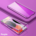 360&deg; t&auml;iskaitsega metallist magnetiline kahepoolne klaasist kl&otilde;pslukuga telefoni&uuml;mbris Samsung S26 Ultra S24 S22 S23 S25 Ultra /Seeriale Galaxy S25 Ultra white