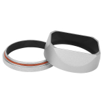 Haoge LH-X54W X100V Lens Hood Aluminum Metal with 49mm adapter ring For Fujifilm Fuji X100Vi X100V X100F X100S Camera Lens Hood white