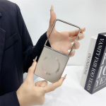 Galvaniseeritud matt Magsafe magnetilise telefoni&uuml;mbris Samsung Galaxy Z Flip 7 6 5 4 Flip7 FE jaoks Traadita laadimise kaitse&uuml;mbris Galaxy Z Flip6