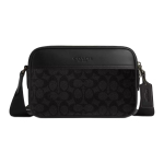 K&auml;ekott Graham 23 Br&auml;ndi logo Reguleeritav &otilde;larihm Kunstnahk ja veisenahk Crossbody kott Keskmine Meeste crossbody kott Must CV921-QBMI5 Gift Box Sets (Basic Set+Black Box) black
