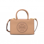 Tory Burch Ella Topelt T-logo reljeefne nahast kandekott Ostukott &Otilde;lakott Ristkeha K&auml;ekott Mini Naiste kandekott Nude 145613-200 Basic Set (Bag+Dust Bag)