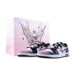 Jordan Air Jordan 1 Honey Sweetheart Madalad Vintage Korvpallijalatsid Naistele Must Roosa DC0774-101(Team626-2.0) 39