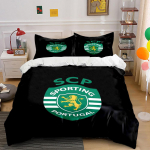 Sporting Portugal logo muster. Voodipesukomplektid Tekikotikomplektid Tekikotid Padjap&uuml;&uuml;rid(1 * Tekikott 2 * Padjap&uuml;&uuml;ri, ilma tekita) 135x200cm