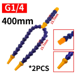 2 tk 400 mm Plastikust &Uuml;mar Otsik Reguleeritav &Otilde;li Jahutusvedeliku Voolik 1/4 3/8 1/2 Painduv Vee&otilde;li Jahutus Bifurkatsioonitoru L&uuml;litiga 2PCS