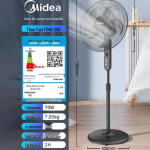 Midea 20-tolline vaikne v&otilde;nklev alusventilaator