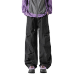 Lame Taskuga Parachute P&uuml;ksid Meestele Vabaaja Kotid Cargo P&uuml;ksid Unisex T&auml;navap&uuml;ksid Pingutusn&ouml;&ouml;riga P&uuml;ksid M valge
