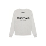 Fear of God Essentials SS22 L&otilde;tv &uuml;mmarguse kaelusega 'Light Oatmeal' Meeste FOG-SS22-340 S black