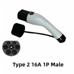 T&uuml;&uuml;p 2 IEC 62196-2 Elektriauto Laadimispistik, 16A 32A Asenduskonnektor, EL-standardi Elektriauto Laadimisjaama Isaspistik Type 2 16A 1P Male