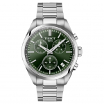 TISSOT Klassikaline seeria Kvartsliikumine 100 meetrit veekindel Meeste k&auml;ekell &Scaron;veitsi kell 40 mm Roheline sihver Roostevabast terasest korpus T1504171109100 roheline