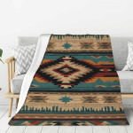 Kohandatud Ameerika p&otilde;lisrahvaste Navajo Boho Asteegi Mustriga Tekk Pehme Fliis Kevadine Soe Flanell Visketekid Diivanivoodi Voodikate 150x180cm