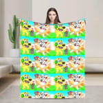 Tylers ja Snowi Teki Kvaliteet Soe Pehme Visketekk Talvine Reisimine Kontor Kodu Dekoor Graafiline Voodikate Size: 130*170cm, Weight: 280 GSM