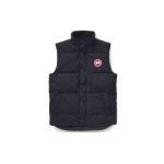 Canada Goose Garson Series Pardisulg Punane silt Tuulekindel Vastupidav Pehme Logo &Uuml;he n&ouml;&ouml;pidega &Uuml;hev&auml;rviline P&uuml;stkrae Puhvisvest Unisex vest 4151M-67 S black