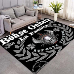 Bohse Onkelz B&auml;ndiliikmete Kollaaž Flanellitekk Saksa Rokiajastu B&auml;ndi Kolju Logoga Tr&uuml;kitud Visketekk Roki F&auml;nni Magamistuba Soe Diivani Kate Matt 60x90cm( 23x35in )