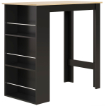 Baarilaud K&otilde;rge k&ouml;&ouml;gilaud P&uuml;stilaud Letilaud - h&auml;mar. 112L x 57W x 106H cm - 3 riiulit - Must 112 x 57 x 106 cm
