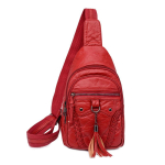 Kvaliteetne Retro Nahast Rinnakott Naistele Vintage &Otilde;lakott Messenger Kott Klassikaline Crossbody Mobiiltelefoni Kott 20cm7cm28cm punane