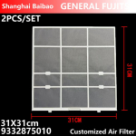 Kliimaseadme filter Fujitsu Generalile Originaal Kohandatud AC Mini Split t&uuml;&uuml;pi Kliimaseadme Tolmuekraani Osad 2PCS 310X310mm