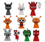 Sprunki R&uuml;tmiboks Koletis M&auml;ngutegelase Ehitusklotside Komplekt Lastele 774 rhythm box set of 10 pieces