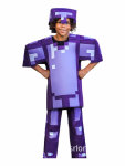 Minecraft Kost&uuml;&uuml;m Teemantsulam Halloweeni M&auml;ngu Riided Lastele Cosplay Ender Draakon XL blue