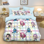 Anime 3D Tr&uuml;kk Poiste T&uuml;drukute F&auml;nnide Tekikate Padjap&uuml;&uuml;r W OnderGirls Voodipesu Komplekt &Uuml;hekohaline T&auml;iskohaline Suurus Kodu Magamistoa Kaunistus Noortele 2 tk 150x200cm 3pcs