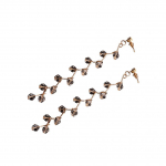 Naiste viinamarjade disain helmestega kivikivist pikad rippuvad k&otilde;rvar&otilde;ngad moeehted must