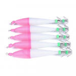 5tk Hengjia Bait Luminous Squid Jig 11cm/6g metallist ringkonksuga 5pc