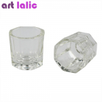 1 tk Crystal Glass Dappen Dish Akr&uuml;&uuml;l vedela pulbri konteiner k&uuml;&uuml;neharja pesutassi manik&uuml;&uuml;ri t&ouml;&ouml;riist