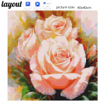 Huacani teemantmosaiiklill 5d teemantmaal, uustulnuk, isetegemise taimepilt kividest 20*20 cm