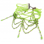 Les Tr&eacute;sors De Lily [D1216] &ndash; Disainer choker 'Kianda Supreme' Green roheline