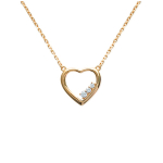 Les Tr&eacute;sors De Lily [J0082] - kullatud kaelakee  Love  valge kuld - 16x14 mm kuld