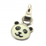 Suzette et Benjamin [P3264] - Pendentif Argent 'Panda' blanc noir valge